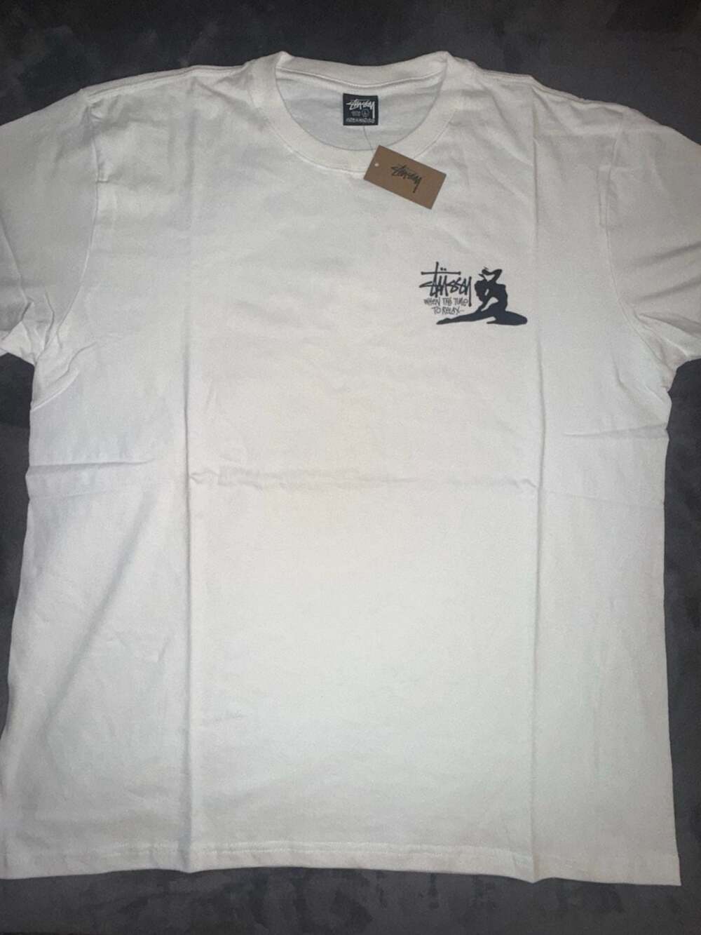 Stussy When It's Time To Relax T-Shirt White Size L